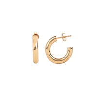 Essentials Goldplated Hoop Steker Dik Egaal