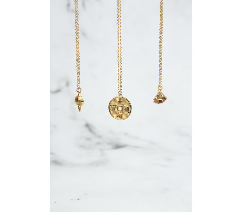 East Goldplated Ketting Lantaarn