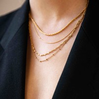 Essentials Goldplated Ketting Bolletjes