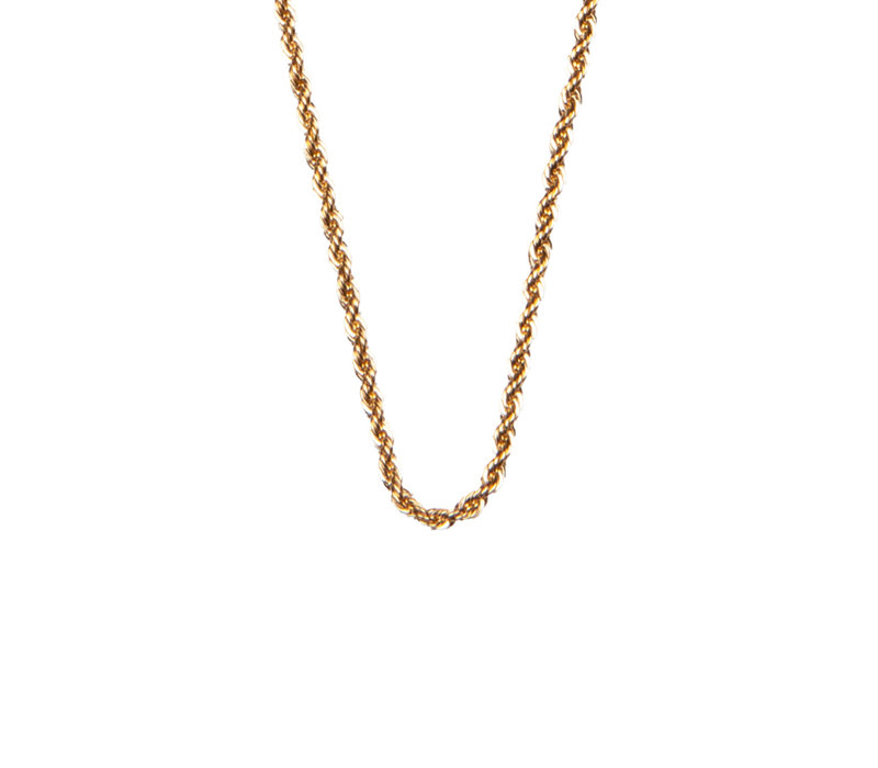 Essentials Goldplated Necklace Twisted Big