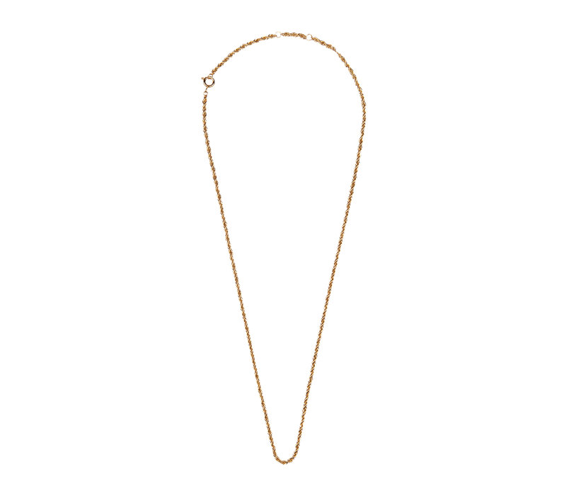 Essentials Goldplated Ketting Gedraaid Groot