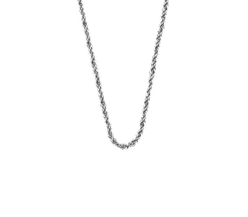 Essentials Silverplated Necklace Twisted Big