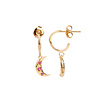 All the Luck in the World Aimé Goldplated Earring Moon Star Pink