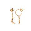 All the Luck in the World Aimé Goldplated Earring Moon Star Lilac