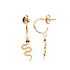 All the Luck in the World Aimé Goldplated Earring Snake Lilac Black