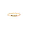 Jolie Ring Goldplated Sterling Silver Kleine Stippen Zwart & Wit