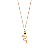 All the Luck in the World Aimé Goldplated Ketting Slang Lila Zwart