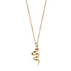All the Luck in the World Aimé Goldplated Necklace Snake Black Pink