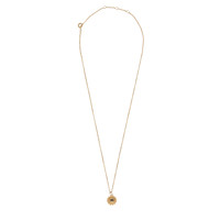 Aimé Goldplated Ketting Cirkel Zwart Oog