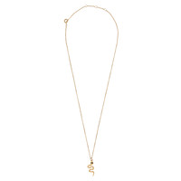 Aimé Goldplated Ketting Slang Lila Zwart