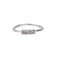 Jolie Ring Sterling Silver Bar Amethyst