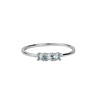 Jolie Ring Sterling Silver Bar Aquamarine