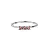 Jolie Ring Sterling Silver Bar Rhodolite