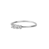 Jolie Ring Sterling Silver Bar Wit