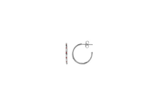 All the Luck in the World Aimé Silverplated Hoop Ster Rose Small