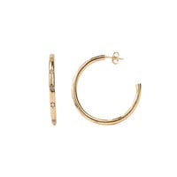Aimé Goldplated Hoop Star White Large