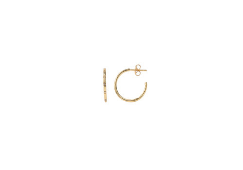 All the Luck in the World Aimé Goldplated Hoop Ster Wit Small