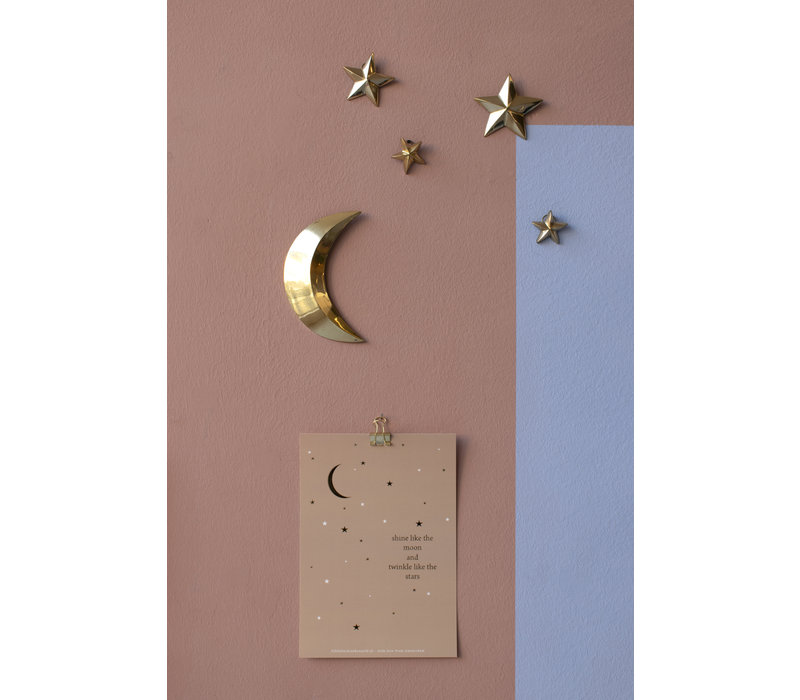 Moon and stars set