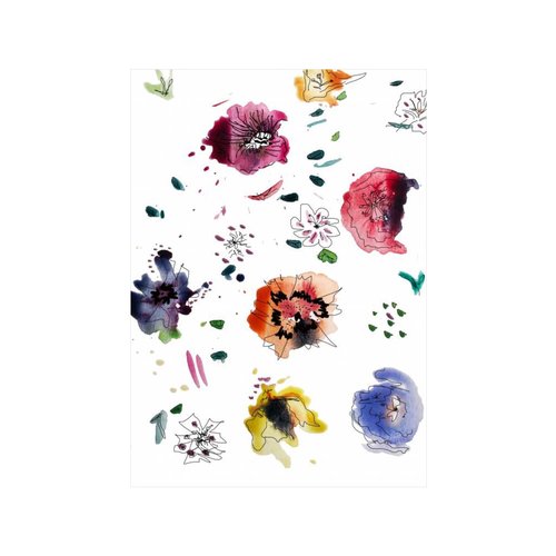 Kaart Colorful Floral 