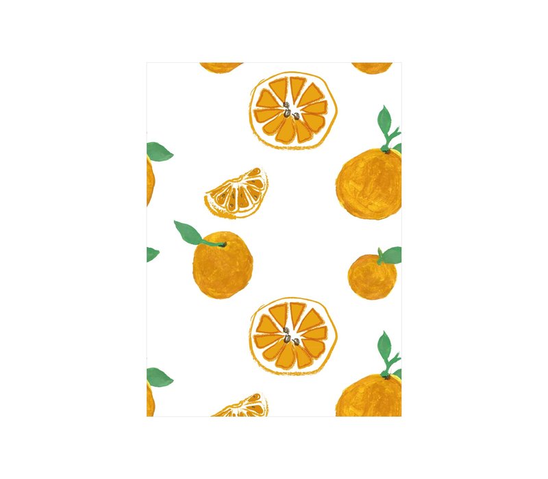 Postcard  Juicy orange