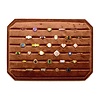 Velvet ring display box rusty brown large