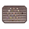 Velvet ring display box purple brown large