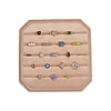 Fluweel ring display box perzik