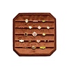 Velvet ring display box rusty brown