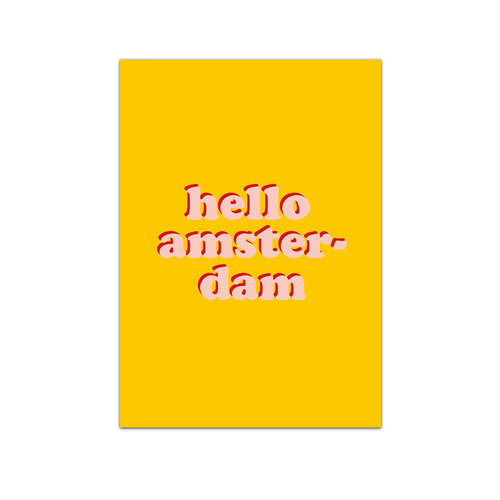 Card Hello Amsterdam 
