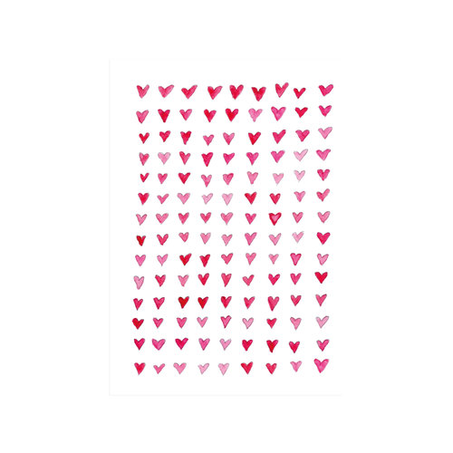 Postcard - Hearts 