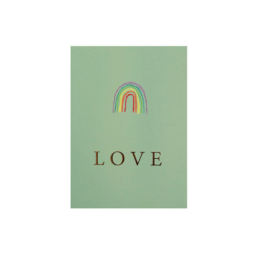 Postcard - Rainbow Love 