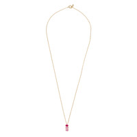 Bella Goldplated Necklace Bar Pink