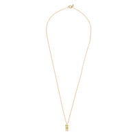 Bella Goldplated Necklace Bar Lime