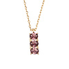 Bella Goldplated Necklace Bar Amethyst