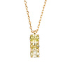 All the Luck in the World Bella Goldplated Ketting Bar Lime
