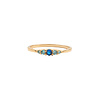 All the Luck in the World Chérie Goldplated Ring Blauw Ovaal