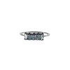 All the Luck in the World Jolie Ring Sterling Silver Oval Bar Tanzanite