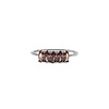 All the Luck in the World Jolie Ring Sterling Zilver Oval Bar Rhodolite