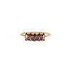 Jolie Ring Goldplated Sterling Silver Oval Bar Rhodolite
