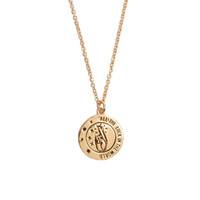 Charm Goldplated Necklace All the Luck Circle