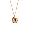 All the Luck in the World Charm Goldplated Necklace Beatle Starry Circle