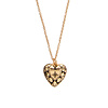 All the Luck in the World Charm Goldplated Ketting Diamant Hart