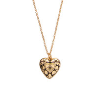 Charm Goldplated Necklace Diamond Heart
