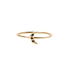 All the Luck in the World Jolie Ring Goldplated Sterling Zilver Maan Zwart