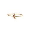 All the Luck in the World Jolie Ring Goldplated Sterling Silver Tiny Moon Pink