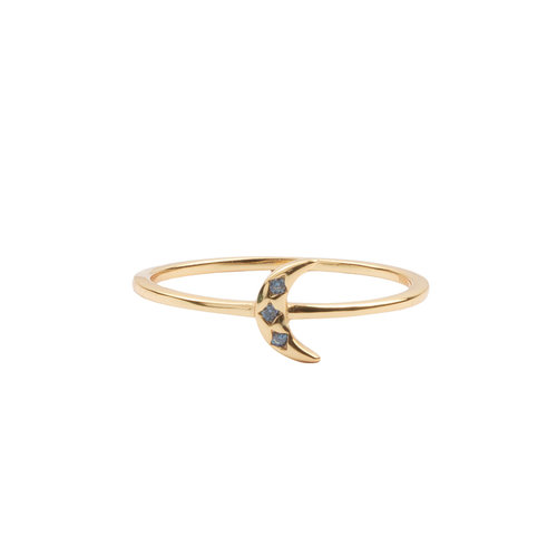 Jolie Ring Goldplated Sterling Zilver Maan Tanzaniet 