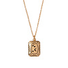 All the Luck in the World Charm Goldplated Ketting Maan Sterren Rechthoek