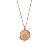 All the Luck in the World Charm Goldplated Necklace Scorpio Circle