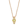 All the Luck in the World Amour Goldplated Necklace Ovals Small Lime