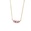 Sunlight Goldplated Ketting Zirconia Bar Dots